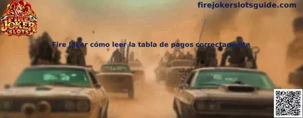 Tabla de pagos de Fire Joker Slots y guía visual para interpretar símbolos, líneas y premios