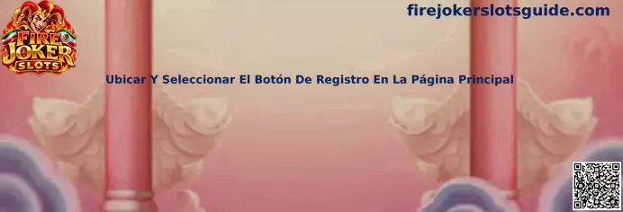 Ubicar y seleccionar el botón de registro en la página principal