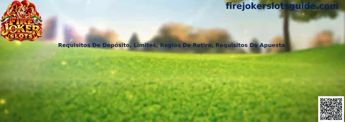 Guía sobre requisitos de depósito, límites, reglas de retiro y requisitos de apuesta en Fire Joker Slots